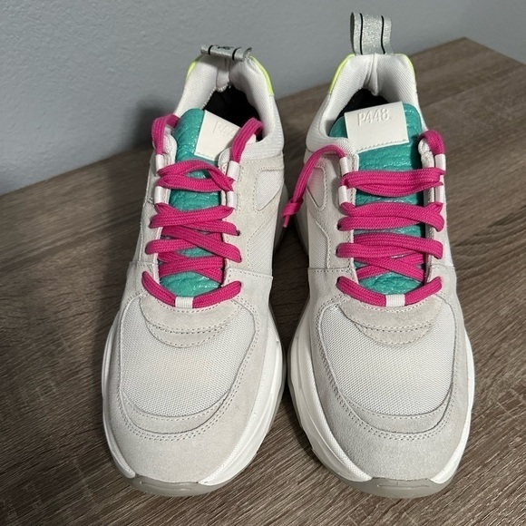 New P448 Lemon & Lime Luke Dogma Trainer Sneakers, Size 40 (9.5/10) (v) - Picture 5 of 11